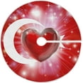 thumbnail image 1 of SKYSONIC Valentine's Day Heart Christmas Tree Skirt Home Decoration Large Round Christmas Tree Skirt for Holiday Party Home Christmas Day Ornaments 35.4 Inch, 1 of 6