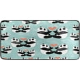 thumbnail image 1 of SKYSONIC Valentine's Day Kitchen Rugs and Mats,Cute Panda Couple Non Slip Washable Cushioned Carpets Polyester AntiFatigue Comfort Porch Floor Mat Doormat for Washroom Bedroom Office 39 x 20 inch, 1 of 7
