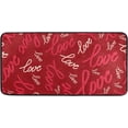thumbnail image 1 of SKYSONIC Valentine's Day Love Heart Kitchen Rug Non-Slip Bath Rug Doormats Anti Fatigue Runner Comfort Floor Mat 39 x 20 Inch, 1 of 7