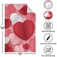 thumbnail image 1 of SKYSONIC Valentine's Day Love Heart Kitchen Towel Set of 1, Super Soft Absorbent Hand Towel Tea Towel Home Restaurant Tableware Cleaning Rag for Kitchen, Hotel, Beach, Bathroom, Gym, etc., 1 of 7