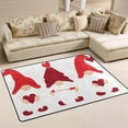 thumbnail image 1 of SKYSONIC Valentines Gnomes Hearts Non-Slip Area Rug, Vintage Red Heart Floor Carpet Comfort Floor Mats Decor for Indoor Front Porch,Living Room, Bedroom,Kitchen,72"x48", 1 of 5