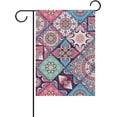 thumbnail image 1 of SKYSONIC Vintage Ethnic Elements Double-Sided Printed Garden House Sports Flag - 28x40in Polyester Decorative Flags for Courtyard Garden Flowerpot, 1 of 2