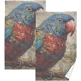 thumbnail image 1 of SKYSONIC Vintage Parrot Tree Hand Towels, 2 PCS, 16"x28", Cotton Bath Towel Water Absorbent Lightweight Quickdry Towels for Bathroom Ktichen Travel Gym, 1 of 7