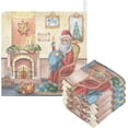thumbnail image 1 of SKYSONIC Vintage Watercolor Santa Claus Baby Muslin Washcloths Face Towel, 3 PCS Merry Christmas Burp Cloths Cotton Wipes Infant Wash Cloth for Newborn Boys Girls 12"x12", 1 of 7