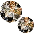 thumbnail image 1 of SKYSONIC Watercolor Cats Cute Pot Holders Trivets, 2 Pcs Heat Resistant Trivets,Kitten Lovely Cotton Thread Weave Mats for Hot Pads Pans Pot Bowl Teapot for Kitchen Decor, 1 of 7