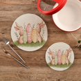thumbnail image 1 of SKYSONIC Watercolor Easter Rabbit Trivet Round Hot Pads, Set of 2 Bunny Meadow Eggs Pot Holder Heat Resistant Trivets Cotton Thread Weave Mats for Kitchen Counter Hot Dishes Pot Teapot Table Decor, 1 of 7
