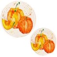 thumbnail image 1 of SKYSONIC Watercolor Pumpkin Pot Holders Trivets, 2 Pcs Heat Resistant Trivets,Halloween Fall Cotton Thread Weave Mats for Hot Pads Pans Pot Bowl Teapot for Kitchen Decor, 1 of 7