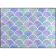 thumbnail image 1 of SKYSONIC Watercolor Rainbow Scales Lightweight Carpet Mats Area Soft Rugs Floor Mat Rug Home Decoration for Kids Room Living Room 80 x 58 inches, 1 of 6