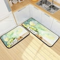 thumbnail image 1 of SKYSONIC White Wine Glass Vineyard Kitchen Rugs Set of 2, Green Grapes Cheese Floor Runner Area Rug Washable Carpet Mat Perfect for Living Room Bedroom Entryway, 1 of 7