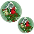 thumbnail image 1 of SKYSONIC Winter Red Bird Cute Pot Holders Trivets, 2 Pcs Heat Resistant Trivets,Snow Flowers Cotton Thread Weave Mats for Hot Pads Pans Pot Bowl Teapot for Kitchen Decor, 1 of 7
