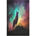 thumbnail image 1 of SKYSONIC Wolf Starry Night Kitchen Towels, 18 x 28 Inch Super Soft and Absorbent Dish Cloths for Washing Dishes, 4 PCS Reusable Multi-Purpose Microfiber Hand Towels for Kitchen, 1 of 7
