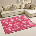 thumbnail image 1 of SKYSONIC XOXO Signs Valentines Non-Slip Area Rug, Hugs and Kisses Phrase Floor Carpet Comfort Floor Mats Decor for Indoor Front Porch Living Room Bedroom Kitchen, 36"x24", 1 of 5