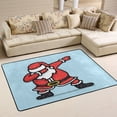 thumbnail image 1 of SKYSONIC Xmas Funny Santa Non-Slip Area Rug, Father Christmas Floor Carpet Comfort Floor Mats Decor for Indoor Front Porch Living Room Bedroom Kitchen, 36"x24", 1 of 5