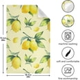 thumbnail image 1 of SKYSONIC Yellow Fresh Lemon Kitchen Towels Set of 4,Super Soft and Strong Absorption Dish Towels,Multifunctional Table Towels,Tea Towels, Decorative Towels 28x18in, 1 of 7