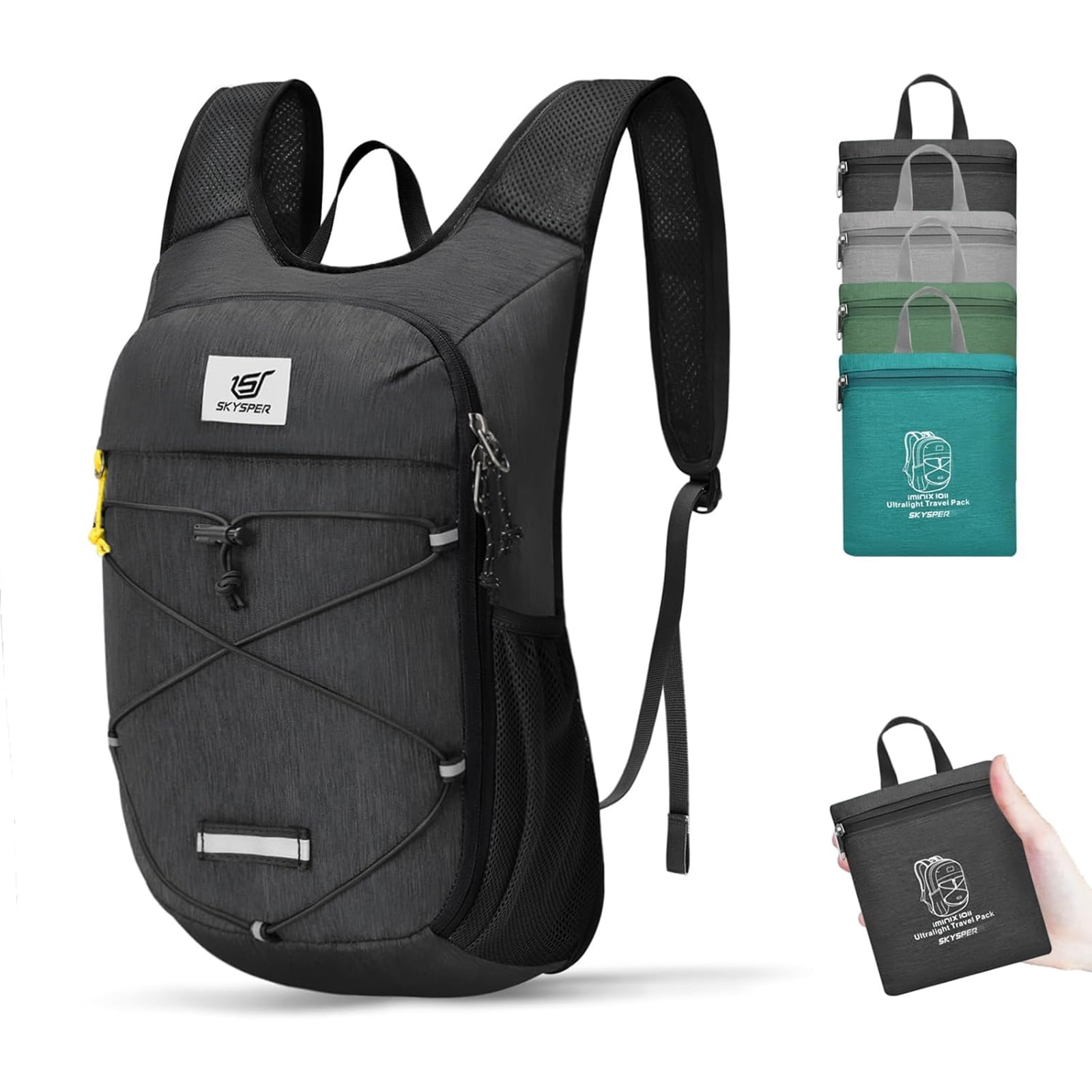 Small Hiking Backpack SKYSPER 10L Foldable Backpack - Lightweight Packable  Daypack For Hiking & Travel 10L Packable Daypack