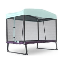 SKYWALKER SPORTS 6x4 FT Indoor Outdoor Mini Trampoline with Net Enclosure