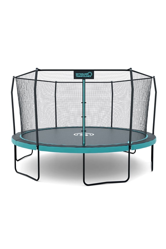Skywalker Trampolines Signature Series 15' Round Trampoline with Safety Enclosure Net - Premium Outdoor Recreational Trampoline for Kids & Adults