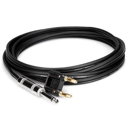 ZIP CABLE 1/4" TS - BANANA BK 3FT