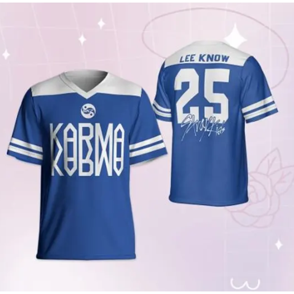 SKZ Karma Merch Shirt Unisex Tops Tee Outdoor Tee Fashion V-Neck T-Shirt Clothes y2k Top Sportswear