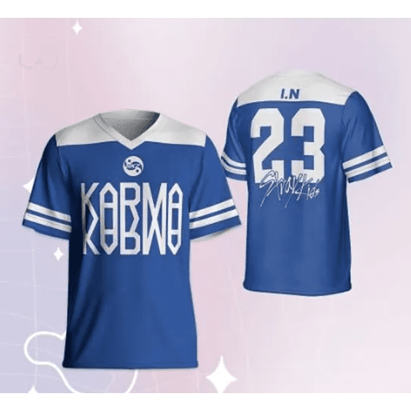 SKZ Karma Merch Shirt Unisex Tops Tee Outdoor Tee Fashion V-Neck T-Shirt Clothes y2k Top Sportswear