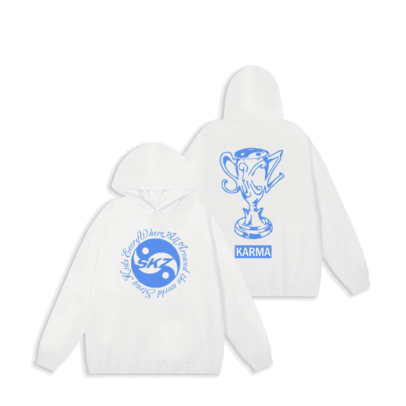 SKZ Karma Merch Unisex Hoodie Long Sleeve Pullover Kids Oversized Outdoor Unisex Sweatshirt Clothing