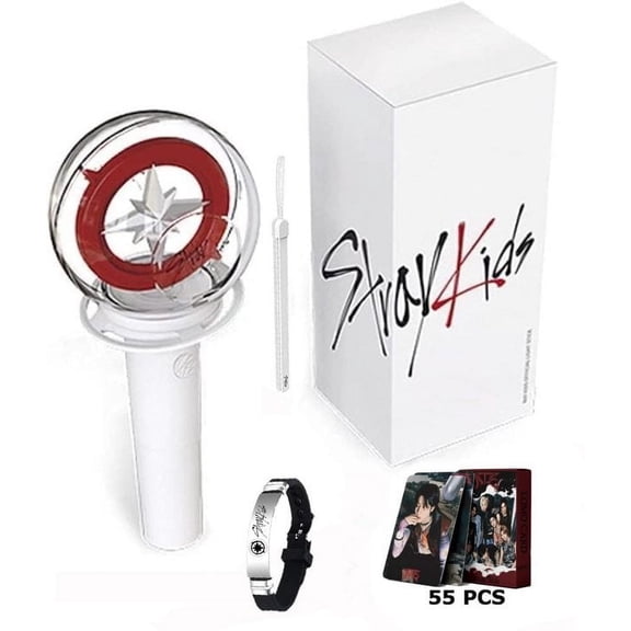 SKZ Lightstick, STAY Cheering Lights for Concert Light Sticks with Bluetooth Function with Merch Bracelets and 55 Photocards