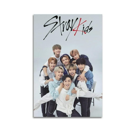 SKZ Poster Stray Kids Kopo Poster Korean Pop Boy Band Kpop Canvas Art Poster Bedroom Gym Decorative Gift Wall Art Hanging Decor for Modern Family Corridor Posters