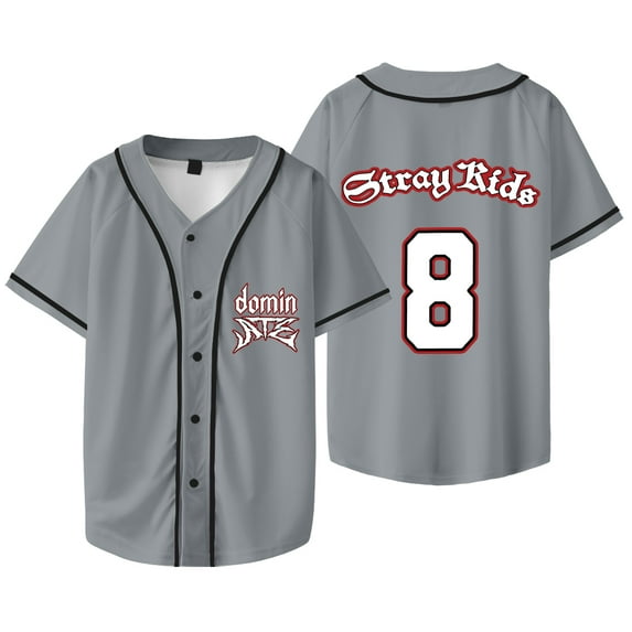 SKZ Stray Kids Dominate World Tour 2025 Merch Jersey Cosplay Unisex Fashion Baseball Jacket T-Shirts