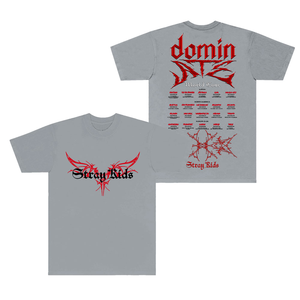 T-shirt Unisexe Stray Kids - Imprimé 'Dominate', 100% Coton, Manches Courtes - Style Harajuku Décontracté