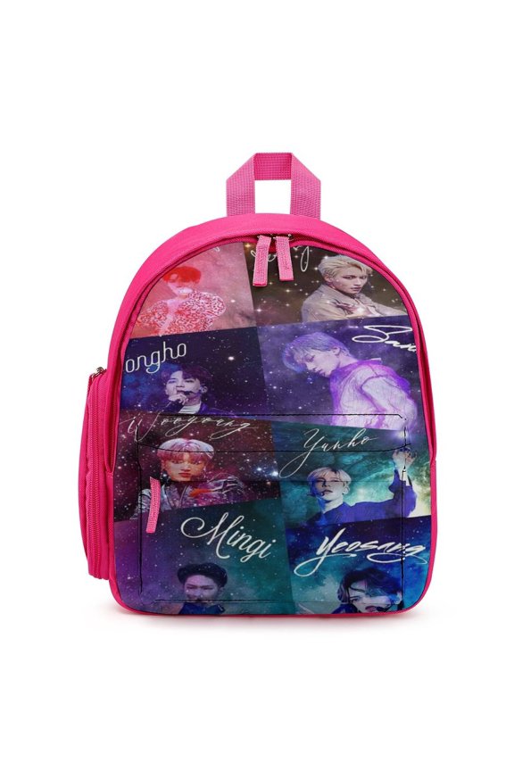 SKZ Stray Korea Ki Backpack for Men Women Small Bookbag with Front Pocket