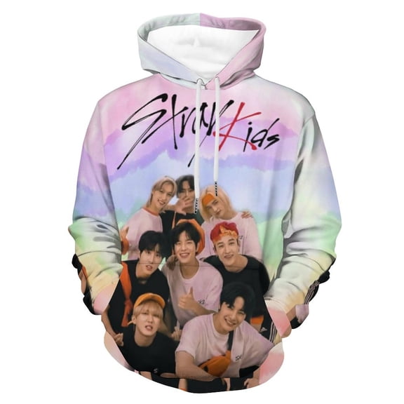 SKZ Stray Korea Ki-DS Hoodie Costume Cosplay Sweatshirt Sweater 3D Novelty Hooded Pullover for Men Women