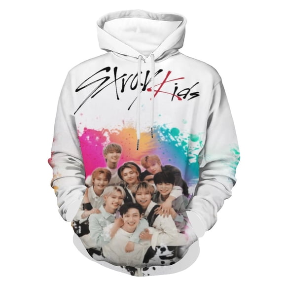SKZ Stray Korea Ki-DS Hoodie Costume Cosplay Sweatshirt Sweater 3D Novelty Hooded Pullover for Men Women