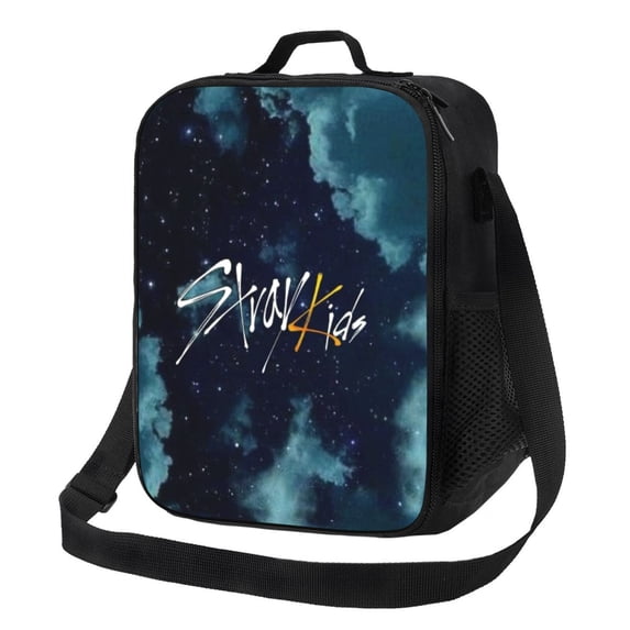 SKZ Stray Korea Ki Lunch Bag Portable Insulation Lunch Box Multifunctional Reusable Tote Bag for Office Work Picnic Unisex