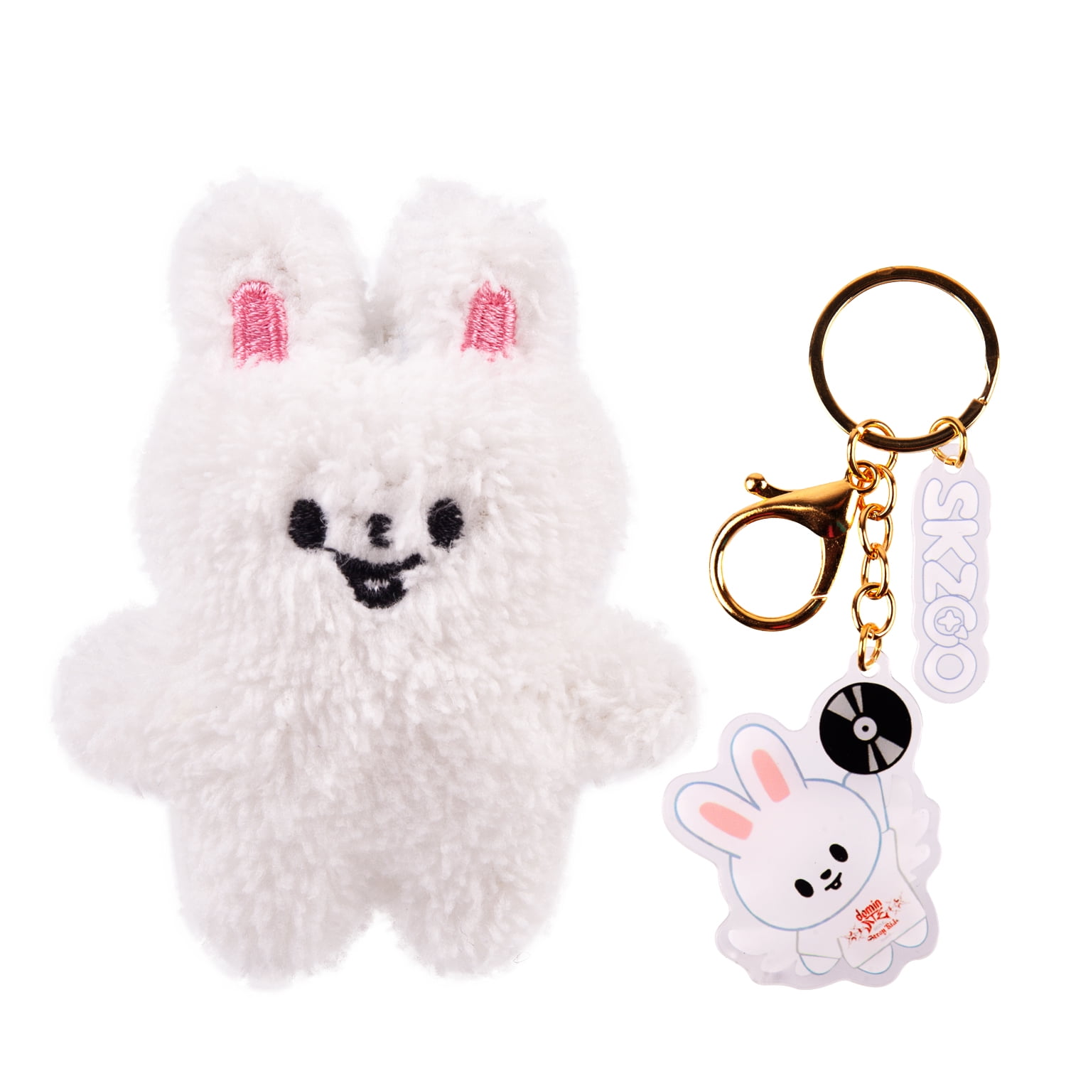 パクジフン センイル MD ストラップ キーリング トレカ SKZOO Stray Kids 7cm Chibi-Style Plush Keychain with Angel Acrylic