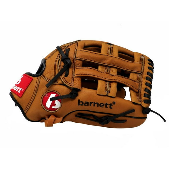 SL-127 12,7" Baseball Glove, Leather, Outfield, Right Hand Throw, Brown by BarnettSport