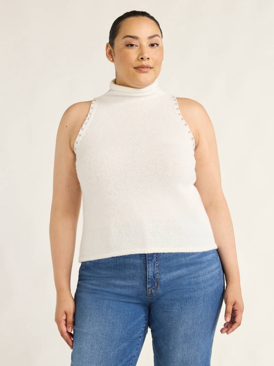 [ASTR The Label] Deora Sleeveless Mock Neck Sweater main image 0