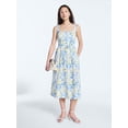 thumbnail image 1 of Free Assembly Women’s and Women's Plus Sleeveless Belted Cotton Midi Dress, Sizes XS-4X, 1 of 4