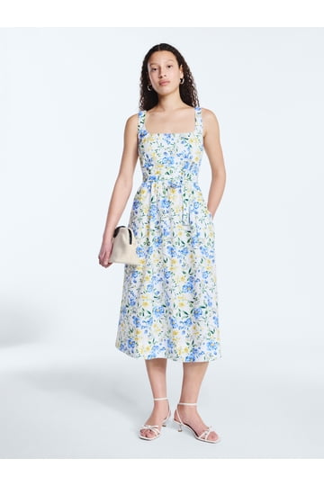 women's dresses near me Womens Floral Yellow Dress
