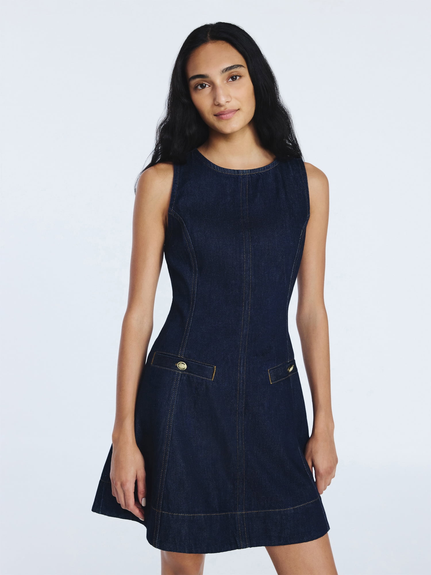 Free Assembly Women's Sl Crw Nk Mini Dress, Sizes 0-16