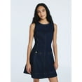 thumbnail image 1 of Free Assembly Women's and Women’s Plus Sleeveless Denim Mini Dress, Sizes 0-26, 1 of 6