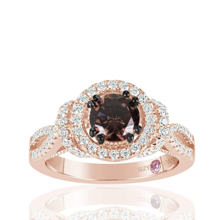 Chocolate diamond shop rings walmart