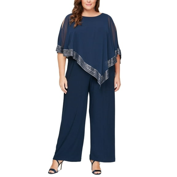 Sally Lou Fashions Asymmetrical Dressy Blouse (Women's 24W)