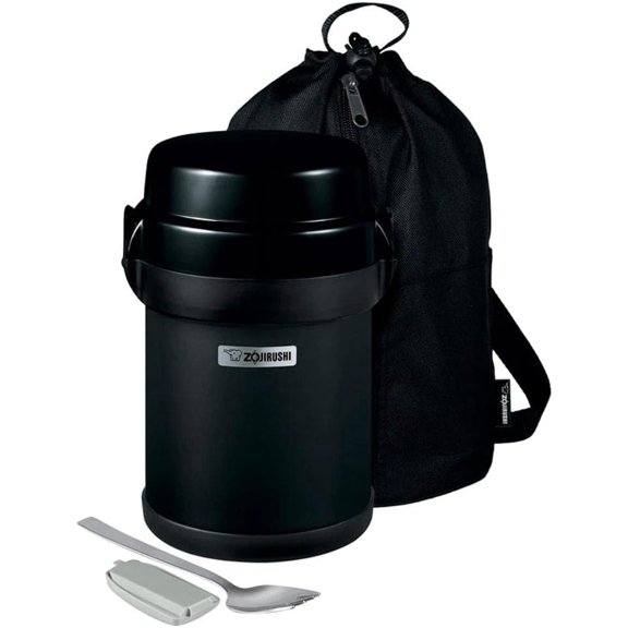SL-JBE14BZ Mr. Bento Stainless Lunch Jar 41 Oz Carbon Black