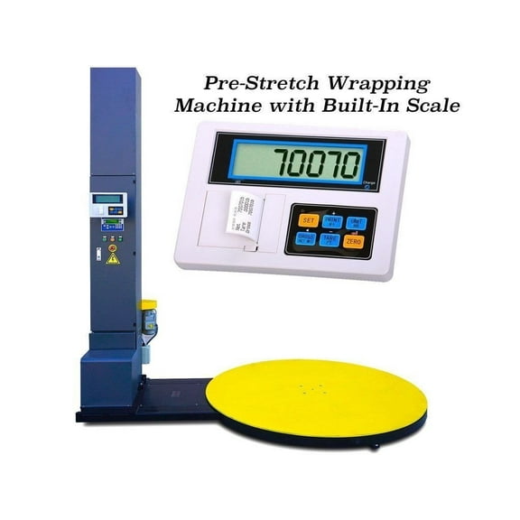 SL-K120 Industrial Pre-Stretch Wrapping Machine with Built-in Scale l 5000 lbs x 1 lb