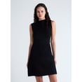 thumbnail image 1 of Scoop Women’s and Women's Sleeveless Mock Neck Mini Dress, Sizes XS-4X, 1 of 5
