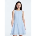 thumbnail image 1 of Free Assembly Women's and Women's Plus Sleeveless Denim Panel Mini Dress, Sizes XS-4X, 1 of 4