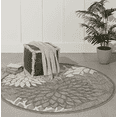 thumbnail image 1 of Sleep Zone 6' Round Solid Area Rug Gray, 1 of 1