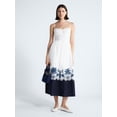 thumbnail image 1 of Free Assembly Women's and Women's Plus Sleeveless Ruched Cotton Midi Dress, Sizes XS-4X, 1 of 5