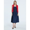 thumbnail image 1 of Free Assembly Women's and Women's Plus Cotton Sleeveless Smocked Midi Dress Size-XS to 4X, 1 of 4