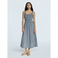 thumbnail image 1 of Free Assembly Women's and Women's Plus Cotton Sleeveless Smocked Midi Dress Size-XS to 4X, 1 of 6